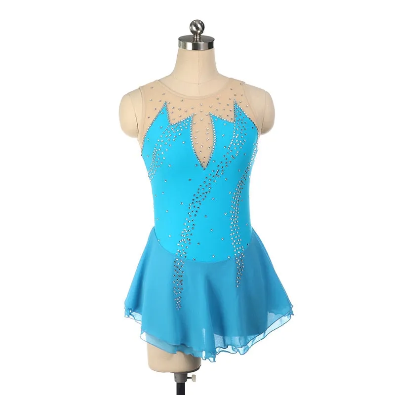 #SK378  Figure Skating Dress- Customized Size- Competition Ice Skating Dress