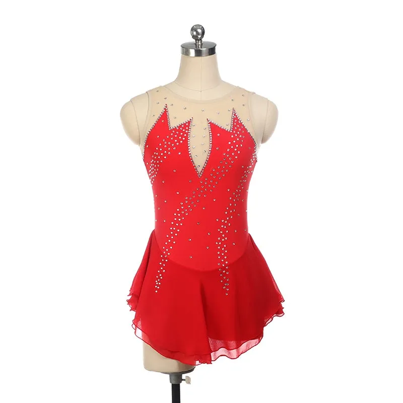 #SK378  Figure Skating Dress- Customized Size- Competition Ice Skating Dress