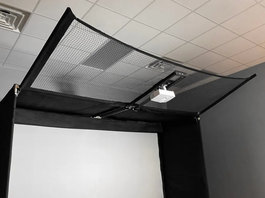 SkyGuard™ Golf Simulator Top and Side Safety Netting for Bays