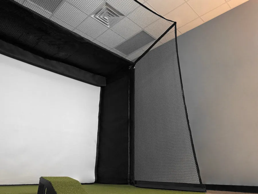 SkyGuard™ Golf Simulator Top and Side Safety Netting for Bays