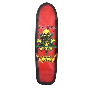 Suicidal Skates Possessed to Skate Deck 8.75" x 32.5" - Red Stain / Black Fade