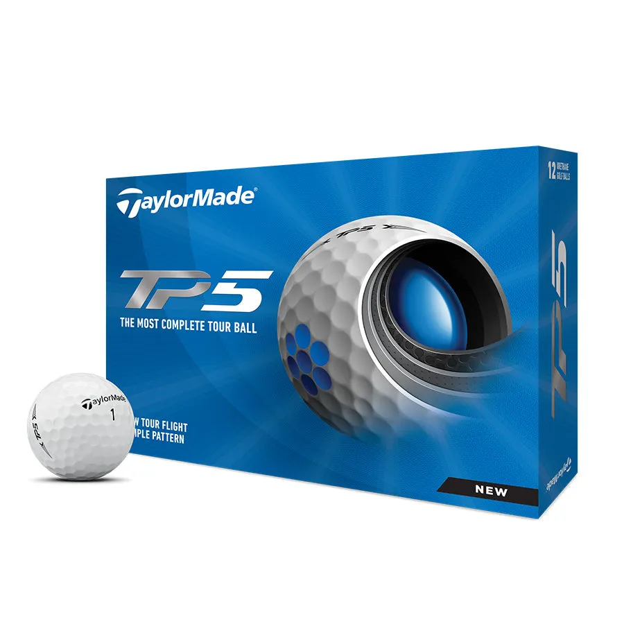 TaylorMade TP5 & TP5X Golf Balls (Buy 2 Doz, Get 1 Doz Free)