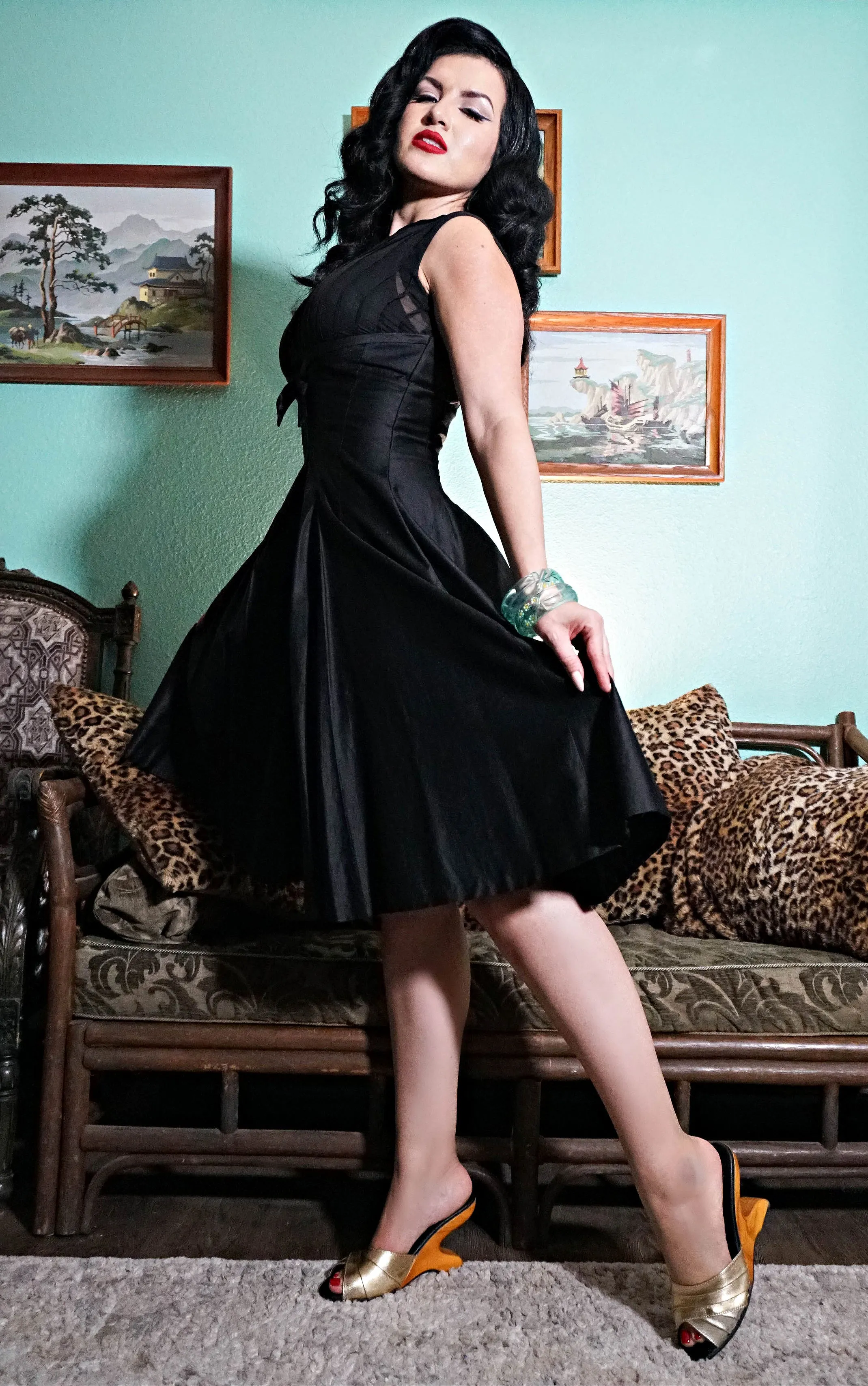 the Ilze Mule - in Showgirl Gold