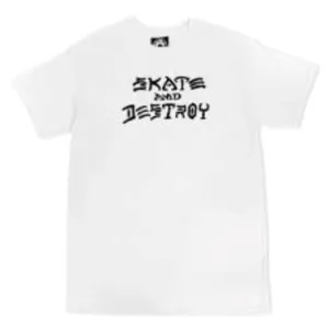 Thrasher Skate and Destroy T-shirt - White