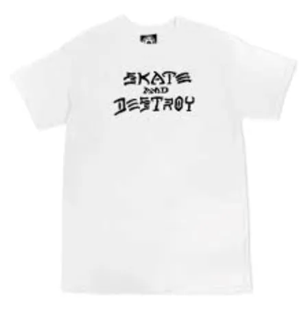 Thrasher Skate and Destroy T-shirt - White