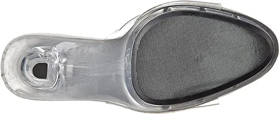 Vanity-M Clear 5" Mule Sandals