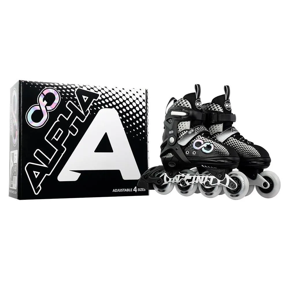 Warehouse Deal | ALPHA Black - Size Adjustable Inline Skates